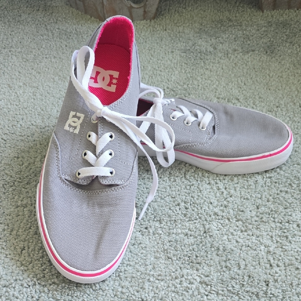 DC Women's Sneakers Gray and Pink